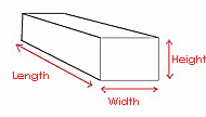 Measurements required to calculate the volume of a rectangular greenhouse