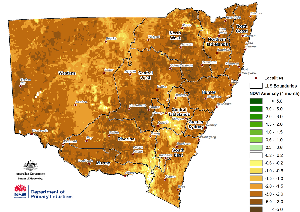 Figure 4. NDVI anomaly September 2018 Map